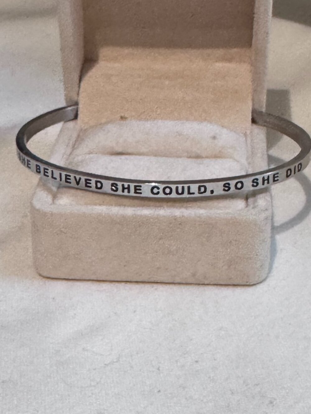 ✨🤍 Mantra Brand Cuff | Stainless Steel Inspirational Bracelet 🤍✨
